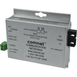 Comnet CNFESFPMCPOE30/M | Industrially Hardened 100Mbps Media Converter with 48V PoE, Mini, SFP Required, 30W