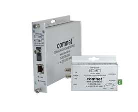 Comnet CNFE1004M1B | 10/100Mbps Ethernet Electrical to Optical Media Converter, Standard, DC, 1550/1310nm, SC Connector, 1 Fiber, Multimode