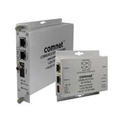 Comnet CNFE2003M2/M | Ethernet Electrical to Optical Media Converter, Mini, 2-Channel, 2-Fiber, Multimode, SC Connector, 10/100 Mbps, 1310 Nanometer, 8 to 24 Volt DC