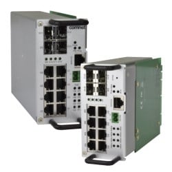 Comnet CNGE12FX4TX8MSPOE/TS | Traffic Detector Rack Industrially Hardened Managed Switch With (8) 10/100/1000Base-Tx & (4) 100/1000Base-Fx Ports & Optional Poe+