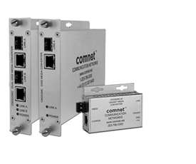 Comnet CNGE22MC | 4-Port (2 Channel) 10/100/1000Mbps Ethernet Media Converter