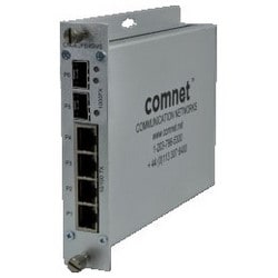 Comnet CNGE2FE4SMSPOEHO | 10/100/1000Tx Drop/Insert/Repeat Gigabit Uplink Switch With Poe+ (60W)
