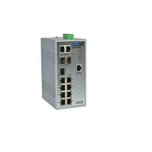 Comnet CNGE3FE7MS3 | Environmentally Hardened Managed Ethernet Switch with (7) 10/100TX + (3) Configurable 10/100/1000TX/100/1000FX Ports