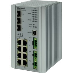 Comnet CNGE3FE8MS | Managed Layer 2+ Ethernet Switch 3 Sfp + 8 Electrical Ports