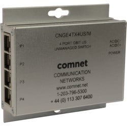 Comnet CNGE4TX4US/M | 4-Port All-Gigabit Unmanaged Switch, 10/100/1000 Mbps
