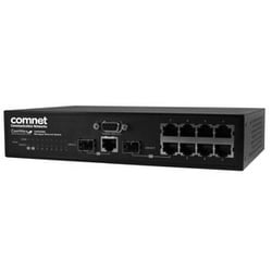 Comnet CWGE9MS | Commercial Grade Managed Ethernet Switch with (7) 10/100/1000TX + (2) Gigabit Combo SFP Ports, Internal Power Supply
