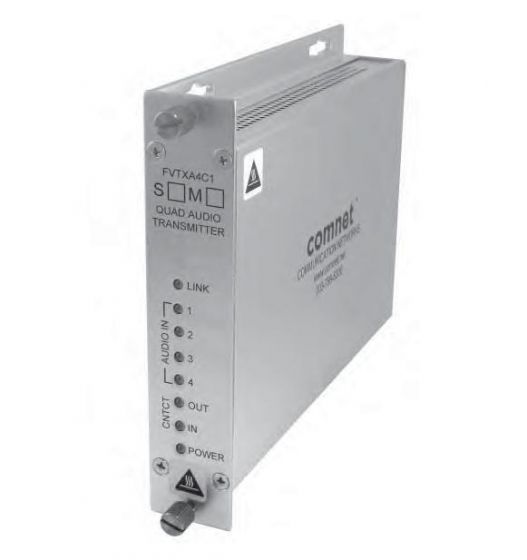 Comnet Communication Networks FVRXA4C1M 4 Channel Audio Receiver + Bi-Directiona