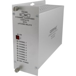 Comnet FDC80RM1 | 8-Channel Supervised Contact Closure Receiver, Multimode, 1 Fiber, 2 Rack Slots