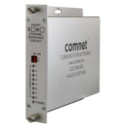 Comnet FDC80TS1 | 8-Channel Supervised Contact Closure Transmitter, Single Mode, 1 Fiber, 1 Rack Slot
