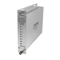 Comnet FDC8NLRM1 | 8-Channel Contact Closure Non-Latching Receiver, Multimode, 1 Fiber Required, 1 Rack Slot
