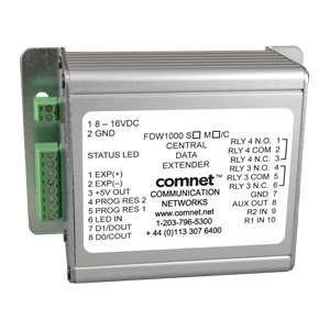 Comnet FDW1000S/C | Optical Wiegand Extender, Central Unit, Single Mode