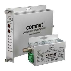 Comnet FVR110S1 | Mini Video Receiver/Data Transreceiver, Single Mode, 10-Bit Digitally Encoded Video with Up the Coax Extended Distance or Bi-Directional Data