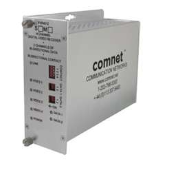 Comnet FVR4012M1 | Receiver 4 Video/2 Bi-Directional Data/1 Contact Closure, Multimode