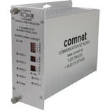 Comnet FVR4012S1 | Receiver 4 Video/2 Bi-Directional Data/1 Contact Closure, Single Mode