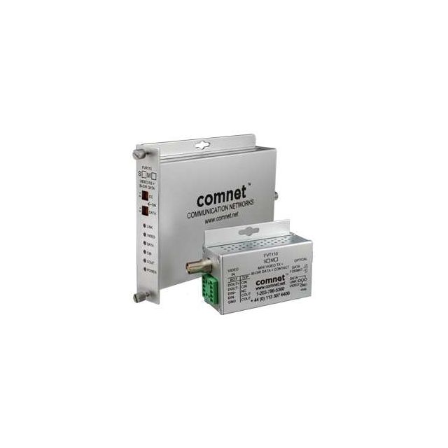 Comnet FVT110S1 | Video Receiver/Data Transreceiver, Single Mode, 10-Bit Digitally Encoded Video for Bilinx and Bi-Phase Control