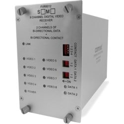 Comnet FVR8012S1 | Receiver, Single Mode, 8 Video/2 Bi-Directional Data/ 1 Contact Closure