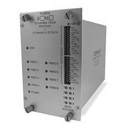 Comnet FVT8018M1 | Video Transmitter/Data Transreceiver, Multimode, 1310/1550nm, 8 Channel Digital Video, 8 Bi-Directional Data Channels, 10-Bit Digital Short-Haul Video