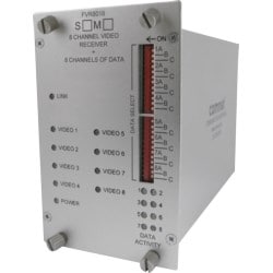 Comnet FVT8018S1 | Video Transmitter/Data Transreceiver, Single Mode, 1310/1550nm, 8 Channel Digital Video, 8 Bi-Directional Data Channels, 10-Bit Digital Short-Haul Video