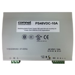 Comnet PS48VDC-10A | 90-264 VAC 47-63hz Power Supply 48 Volt/480w for the CNGE2FE24MSPOE
