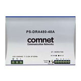 Comnet PS-DRA480-48A | 48VDC 480W DIN Rail High Temp Power Supply for PoE Applications