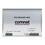 Comnet PS-DRA480-48A | 48VDC 480W DIN Rail High Temp Power Supply for PoE Applications