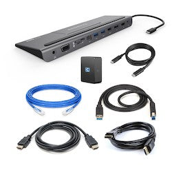 Comprehensive Connectivity CCK-WAK05 | Work Anywhere Laptop Docking Station Connectivity Kit (Triple HD)