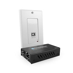 Comprehensive Connectivity CHE-HDBTWP105K | Pro AV/IT USB 2.0 High Speed Single Gang Wall Plate Extender Kit to 328ft