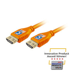 Comprehensive Connectivity MHD18G-12PROORGA | MicroFlex Pro AV/IT Active HDMI Cable, 18Gbps 4K60, ProGrip, Deep Orange, 12ft