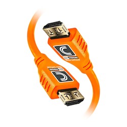 Comprehensive Connectivity MHD48G-9PROORG | MicroFlex Pro AV/IT Integrator Series Certified Ultra High Speed 8K 48G HDMI Cable with ProGrip Orange 9ft