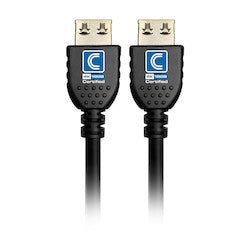 Comprehensive Connectivity NFHD18G-18INPROBLK | NanoFlex Pro AV/IT 18Gbps Certified HDMI Cable, 4K, Jet Black, 1.5ft
