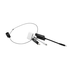 Comprehensive Connectivity RING-6 | Adapter Ring with 3 Adapters: Mini-DP(M), USB-C(M), Apple Lightning(M) to HDMI(F)