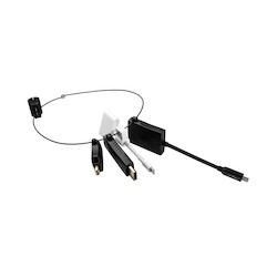 Comprehensive Connectivity RING-7 | Adapter Ring with 4 Adapters: Mini-DP(M), DP(M), USB-C(M), and Apple Lightning(M) to HDMI(F)
