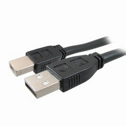 Comprehensive Connectivity USB2-AB-25PROA | Pro AV/IT Active USB A to B Male Cable, 25ft (Center Position)