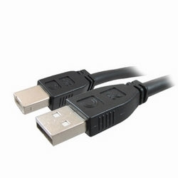 Comprehensive Connectivity USB2-AB-25PROAP | Pro AV/IT Active Plenum USB A Male to B Male Cable, 25ft (Center Position)