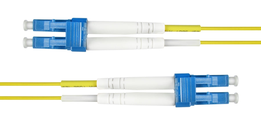 Compulink LCCLCCPD2-UPSM | 2-Fiber LC to LC Jumper, OS2 8.3/125 µm, Ultra-Polish, 6.6 ft (2 m)