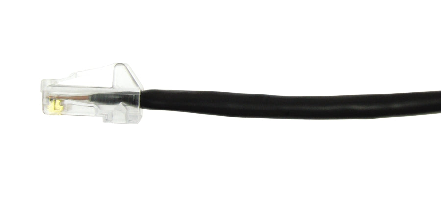 Compulink M88DE3FL502 | Patch Cord, Stranded, 24 AWG, 3 ft., 4-Pair, U/UTP - Unshielded Twisted Pair, Black