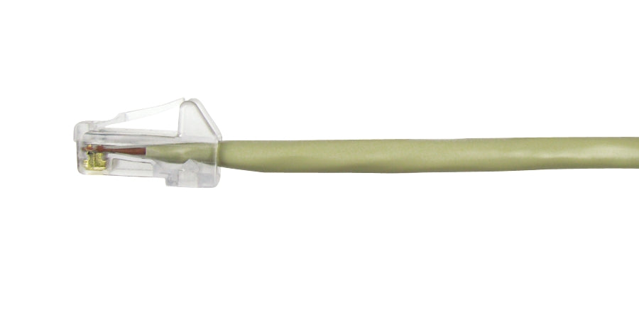 Compulink M88DE10FL509 | CAT5e Stranded Patch Cable, 24AWG, 4-Pair, D/E Modular, T568A/B, 10 ft, Gray