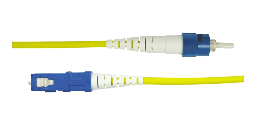 Compulink STCSCCD3-SPSM | Fiber Optic Jumper, OS2 Single Mode, 3 m lg, ST, SC, 2, Riser, OFNR