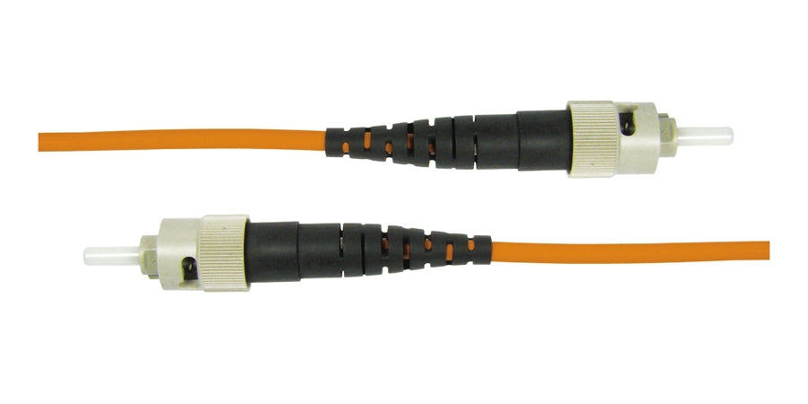 Compulink STCSTCD12 | Fiber Optic Jumper, 62.5µm, 125µm Dia, ST, ST, 12m L Cable