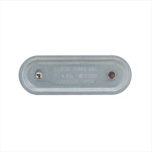 Cooper Crouse-hinds 370SG | Conduit Body Cover, Cover with Gasket, Form 7, Sheet Steel, Trade Size 1 in.