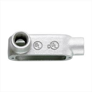 Cooper Crouse-hinds LL100M | Conduit Body, Form 5, 2 Hub, LL, Malleable Iron, Trade Size 1 in.