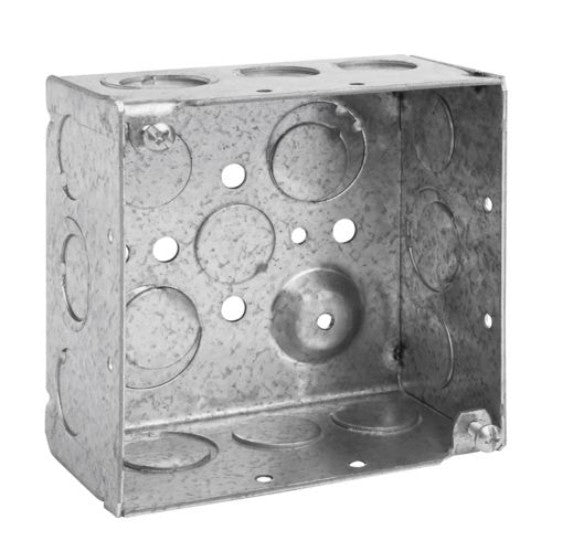 Cooper Crouse-hinds TP403 | Outlet Box, Steel, Number of Knockouts 9 Side, 5 Back, Knockout Size 1/2 x 3/4 in.