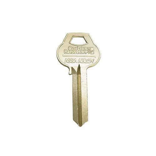 Corbin Russwin N26-6PIN-10 | Door Lock Key Blank, Reverse, Cylinder, Single-Section, Standard Bow, 6-Pin, N-Class, Coined Logo