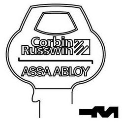 Corbin Russwin 59D1-6PIN-10 | Door Lock Key Blank, Cylinder, Single-Section, Standard, 6-Pin, Z-Class Bitting, Coined Logo Bow