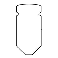 Corbin Russwin 695F247155 | Cylinder Pyramid High Security Bottom Pin, 0.155" Length, Stainless Steel, 100 Pins/Vial