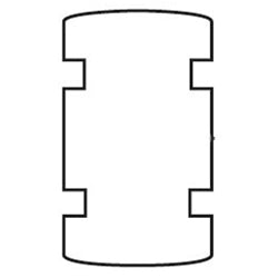 Corbin Russwin 695F257252 | Cylinder Pyramid High Security Master Pin, 0.252" Length, Stainless Steel, 100 Pins/Vial