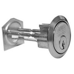 Corbin Russwin CR3000-200-27-626 | Exit Device/Trim Rim Cylinder, Standard Horizontal Tailpiece, 6-Pin, 2" Length, 27 Keyway, Satin Chrome Plated