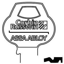Corbin Russwin D4-6PIN-10 | Door Lock Key Blank, Cylinder, Single-Section, Standard, 6-Pin, DH-Class Bitting, Coined Logo Bow