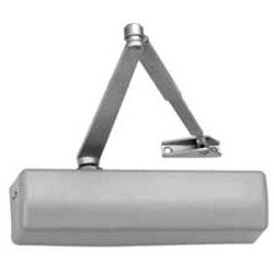 Corbin Russwin DC6200-689-M54-M71 | Door Closer, Regular Arm, Adjustable Size 1-6, Silver Aluminum Painted with Sex Nut and Bolt, Delayed Action