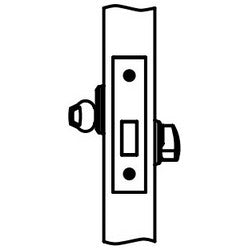 Corbin Russwin DL4117-613-LC | Door Deadlock, Non-Handed, Nickel Silver Key Operated, 2-3/4" Backset, 1-3/4" Door Thickness, ANSI E6090, Oil Rubbed Dark Oxidized Satin Bronze without Cylinder, for Classroom